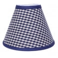 thumbnail image 1 of 7 x 16 in. Lamp Shade, Berryvine Navy Check, 1 of 1
