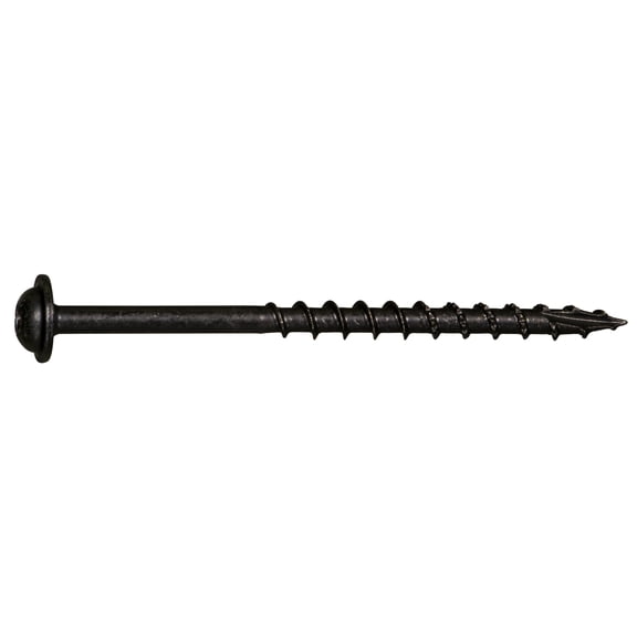 #7 x 2-1/2" Black Phosphate Star Round Head Pocket Screws (40 pcs.)