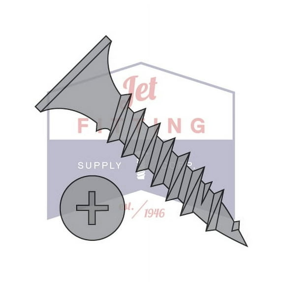 #7 x 2 1/2" Fine Thread Drywall Screws | Phillips | Bugle Head | Steel | Black Oxide (Quantity: 2500)