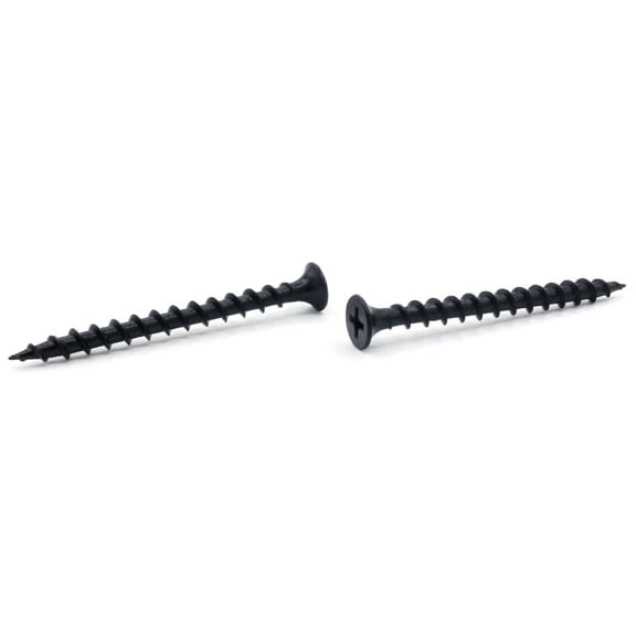 #7 x 2" Coarse Drywall Screws / Phillips / Bugle Head / Steel / Black Phos - 3000 Piece Carton