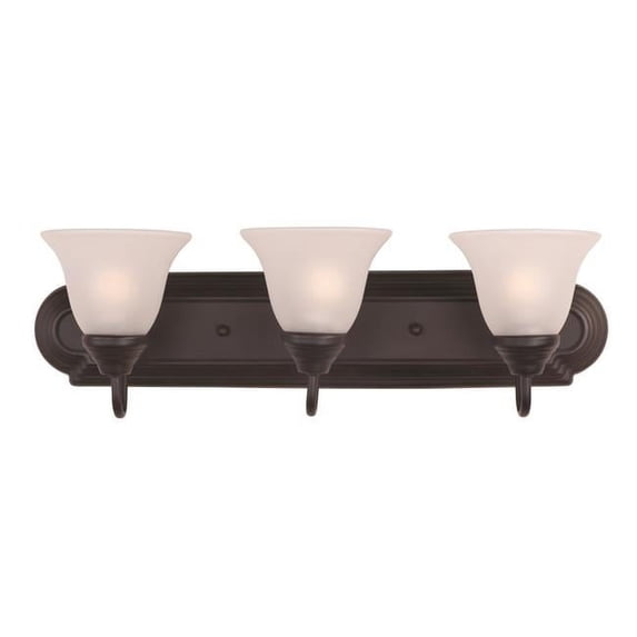7 x 24 in. Essentials 3-Light Bath Vanity, Oil Rubbed Bronze