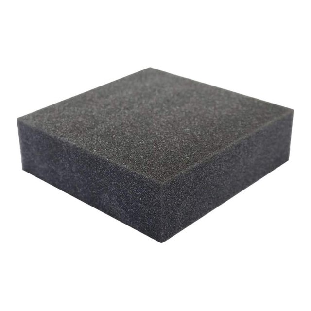 7" x 26" x 27" Charcoal High Density Upholstery Foam Cushion