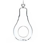 7 x 3.5 in. Clear Bulb Hanging Glass Terrarium & Candle Holder, Set of 2