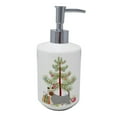 thumbnail image 1 of 7 x 3.5 in. Unisex Australian Silky Terrier Christmas Tree Ceramic Soap Dispenser, 1 of 1