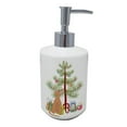 thumbnail image 1 of 7 x 3.5 in. Unisex Devon Rex No.1 Cat Merry Christmas Ceramic Soap Dispenser, 1 of 1