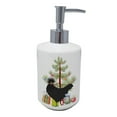 thumbnail image 1 of 7 x 3.5 in. Unisex Polish Poland Chicken Christmas Ceramic Soap Dispenser, Teal, 1 of 1