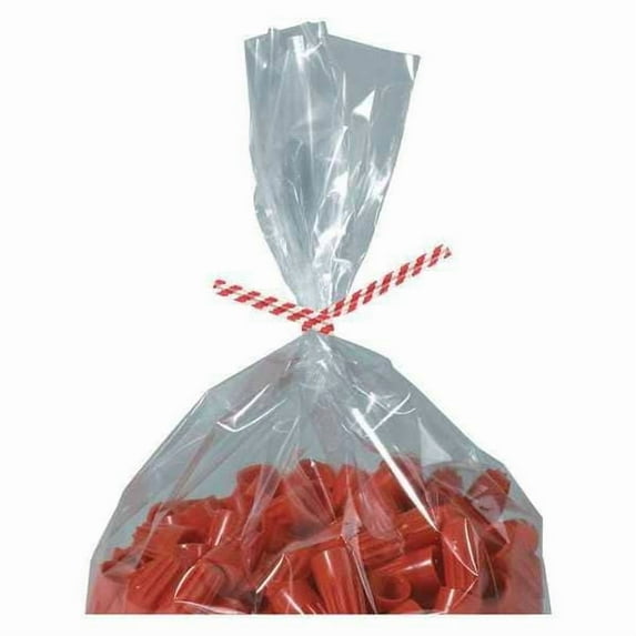 Partners Brand Twist Ties,7x5/32",Red/White,PK2000 PBT7CS