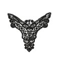 thumbnail image 1 of 7 x 5.5 inches 14 Color Venice Lace Bodice Motif Applique Patch Sold By 1 Piece (Black), 1 of 2