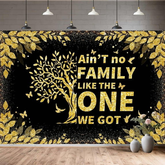 7 x 5 ft Family Reunion Backdrop, We are Family Reunion Decorations ...