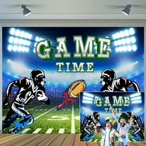 7 x 5 ft Football Backdrop Touch Down Football Field Party Decorations Sports Game Theme Birthday Party Background Baby Shower Photography Decor Banner