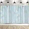 thumbnail image 1 of 7 x 5 ft Rustic Wood Backdrop, Wood Photo Background Blue Wooden Photography Background Decoration, Vintage Backdrops for Photography Birthday Party Baby Shower Party Decor Banner, 1 of 5
