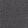 thumbnail image 1 of 7' x 7' Solid Charcoal Brown Square Shag Area Throw Rug, 1 of 2