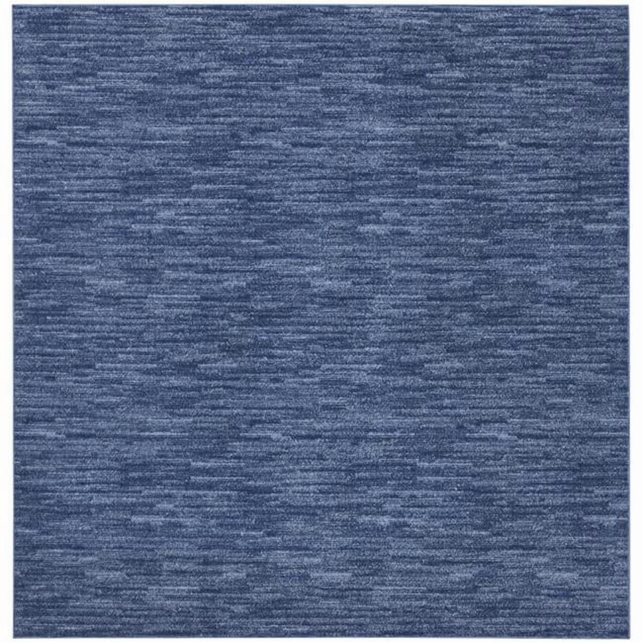 7 x 7 ft. Navy Blue Non Skid Indoor & Outdoor Square Area Rug - Blue ...