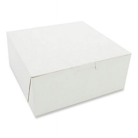 7 x 7 x 3 in. SCT Standard Bakery Boxes, White - Pack of 250
