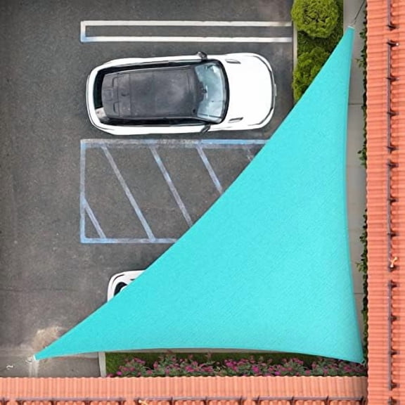 7' x 8' x 10.6' Turquoise Triangle Sun Shade Sail Order to Make RSTAPRT18 Canopy, UPF50+ 95% UV Blockage, 200GSM Commercial Standard Heavy Duty, 3 Years Warranty (We Make Custom Size)$$Garden &