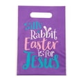 thumbnail image 1 of 7" x 9 1/2" Bulk Small Silly Rabbit Easter Is For Jesus Plastic Goody Bags - 50 Pieces, 1 of 1