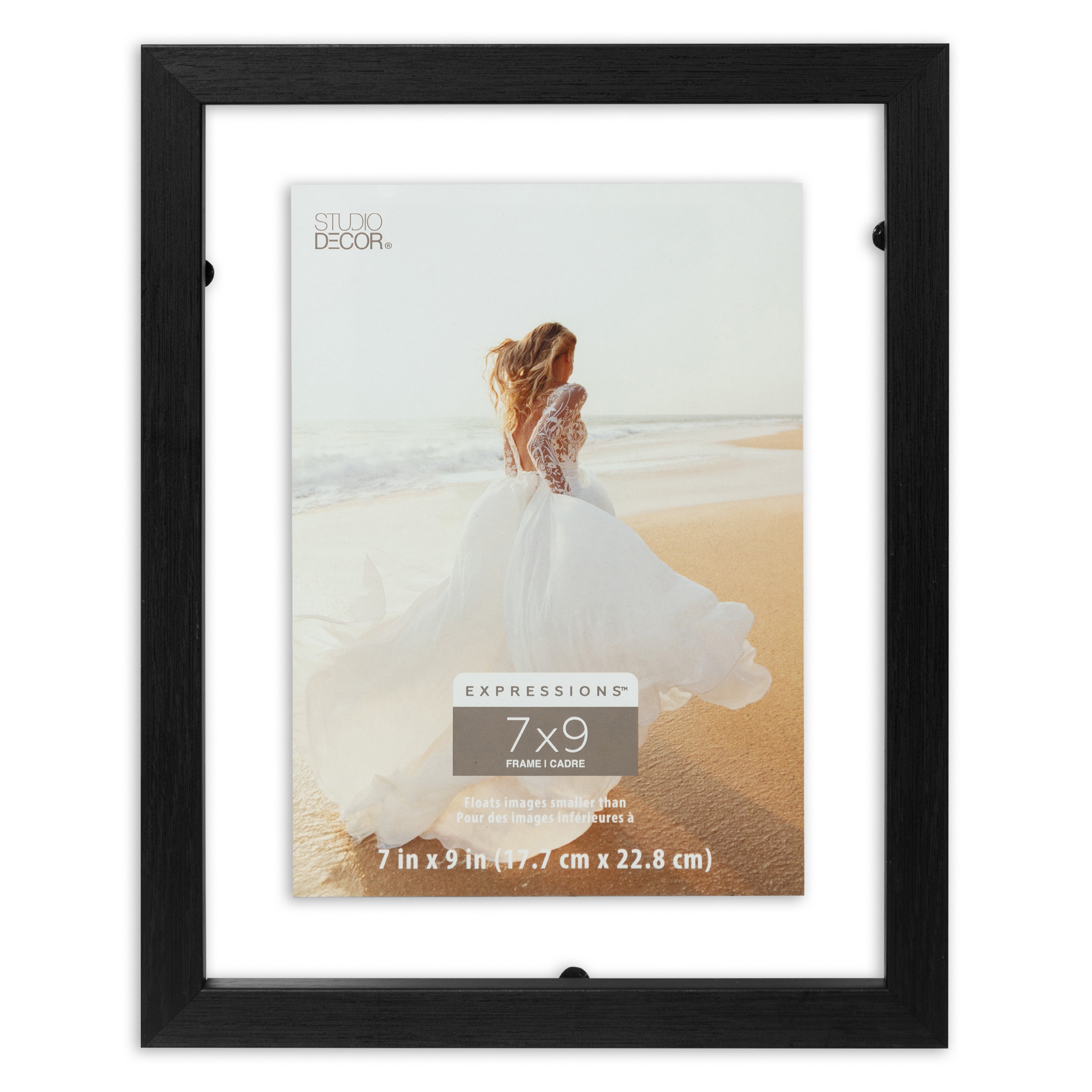 フォトフレーム   PICTURE FRAMES 7-x-9-Expressions-Black-Float-