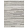 thumbnail image 1 of 7â€™ x 9â€™ Gray Abstract Striped Indoor Outdoor Area Rug, 1 of 5
