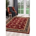 thumbnail image 1 of 7â€™ x 9â€™ Red and Black Ornamental Area Rug, 1 of 5