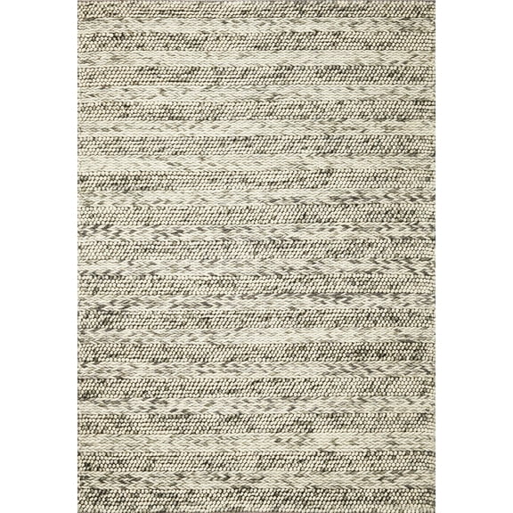7' x 9'  Wool Grey Area Rug