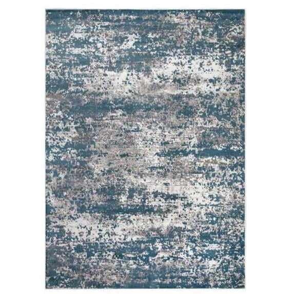 7 x 9 ft. Abstract Area Rug, Blue