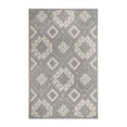 thumbnail image 1 of 7 x 9 ft. Gray Geometric Stain Resistant Non Skid Indoor & Outdoor Rectangle Area Rug - Gray - 7 x 9 ft., 1 of 1