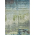 thumbnail image 1 of 7'x10' Blue Green Machine Woven Abstract Brushstroke Indoor Area Rug, 1 of 3