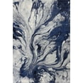 thumbnail image 1 of 7'x10' Blue Machine Woven Abstract Watercolor Indoor Area Rug, 1 of 3