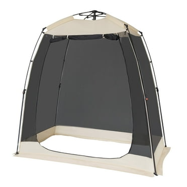 7'x7'x4' Instant Sports Tent Pop-Up Canopy Tent Patio Gazebo – All-Weather Screen House Room Gazebo Sports Shelter – Camping Tent Spacious for 2-4 People, Portable for Camping, Beach, Backyard