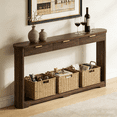 70.1" Storage Console Table with Drawers – Narrow Wave Pattern Sofa ...