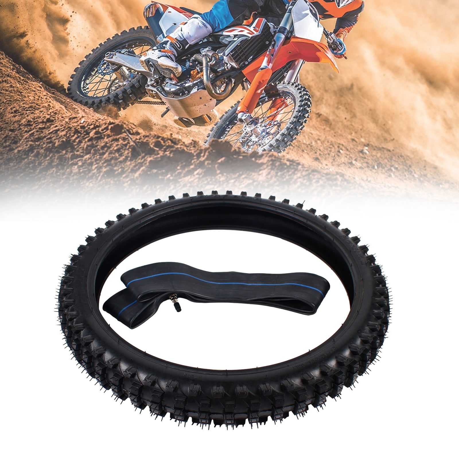2 Chambres à Air Moto 2,75/3,00-19 (70/100-19) – Caoutchouc Butyle épais, Valve TR4 – Pour Cross Ou Enduro