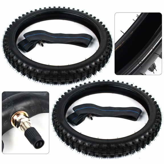 70/100-19 Front Tire + Tube Set for Most Dirt Pit Bikes 50CC Up To 150CC