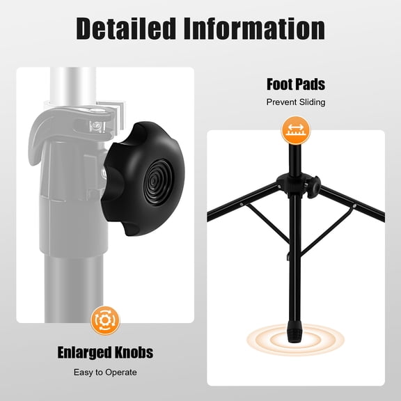 70-100cm Adjustable Height Portable Tattoo Armrest 360 Leg Rest Tripod Stand Chair Sponge Pad with Fine Stitching