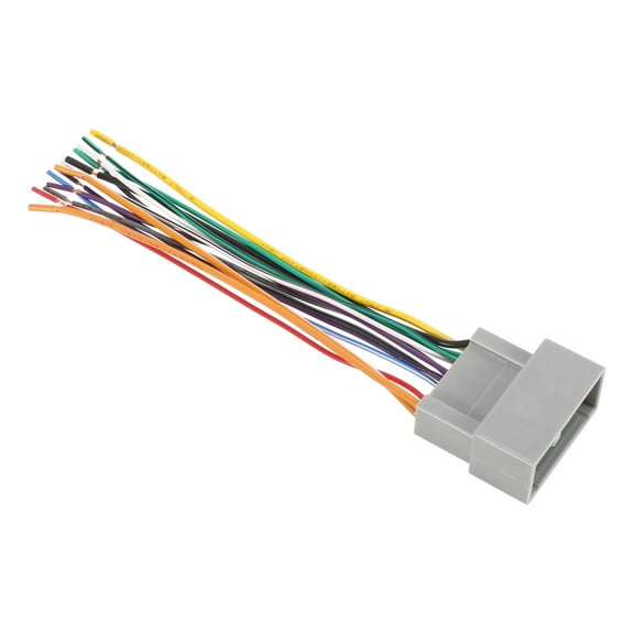 70-1729 Vehicle Stereo CD Player Wiring Harness Wire Radio Adapter Gray for Honda City Crider Accord Fit CRV