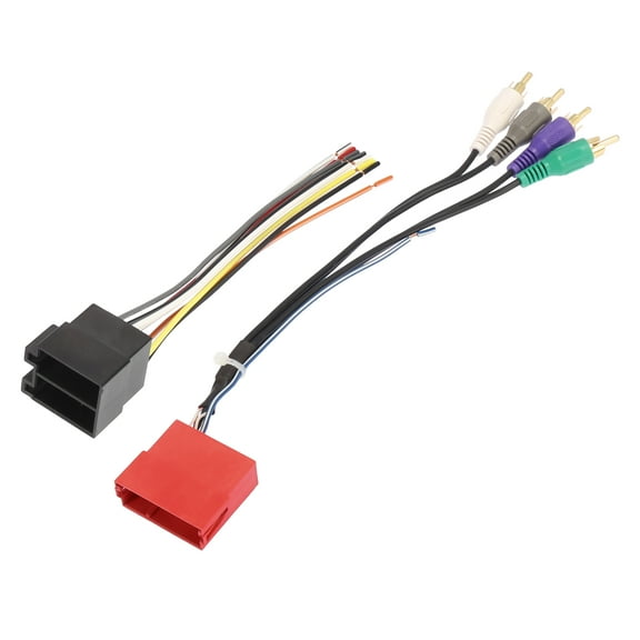 70-1787 Car Stereo CD Player Wiring Harness Set Wire Radio Adapter Install Plug Black Red for Volkswagen for Audi