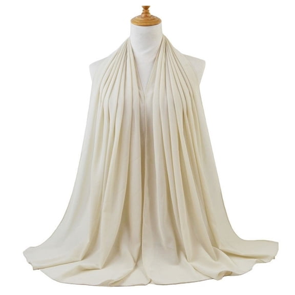 70*180cm Chiffon Hijab Shawls Scarf Women Solid Color Head Wraps Scarves Ladies Foulard Femme Veil