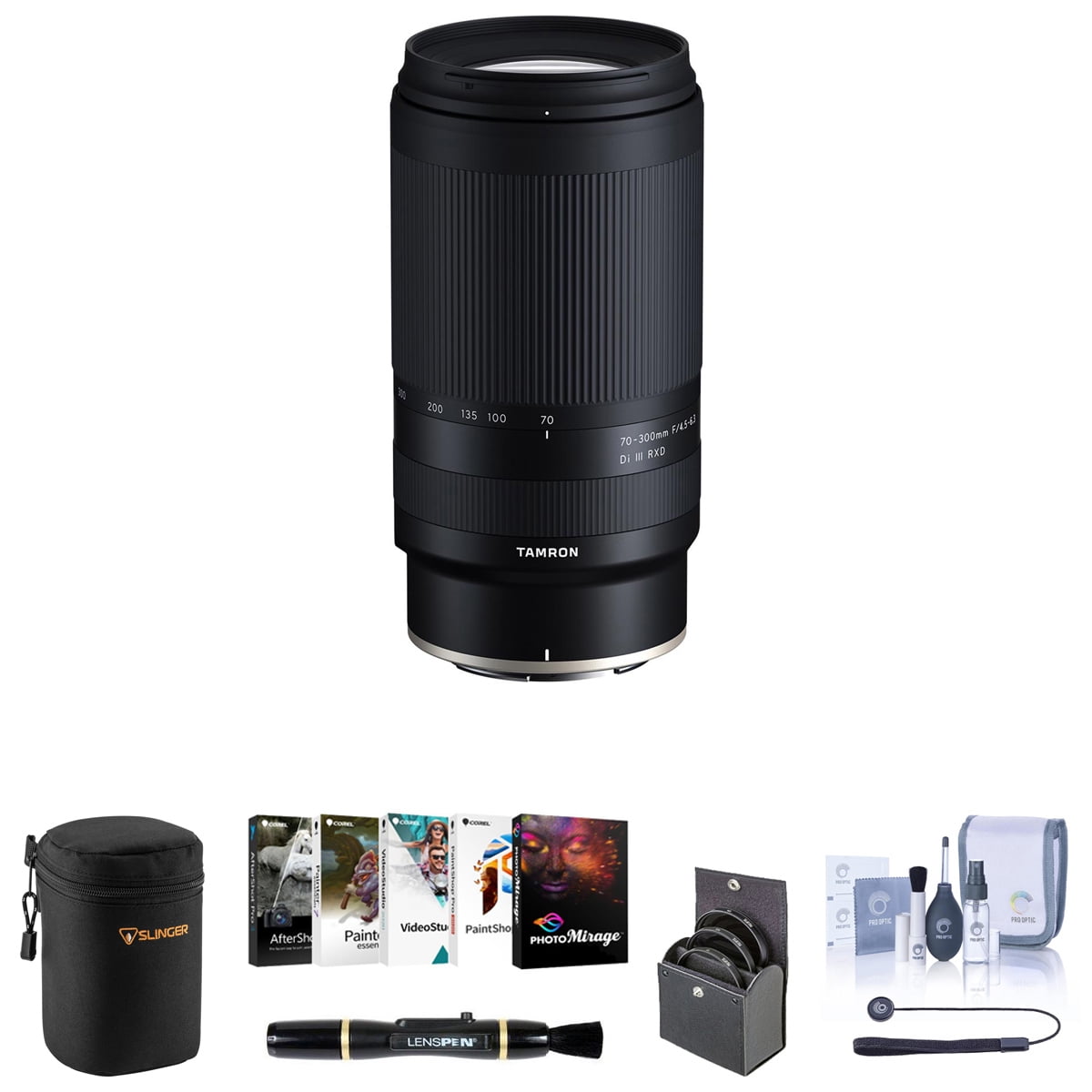 Tamron 70-300mm f/4.5-6.3 Di III RXD Lens for Nikon Z Bundle with