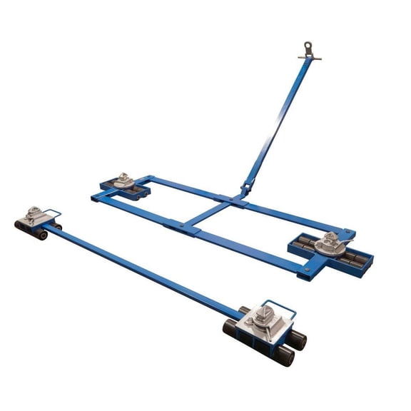 70,500 lbs Container Caster Trolley Assembly w/ Twist Lock - 32 Ton Capacity Shipping Container Moving Wheels Dolly (Number of Wheels - 16 Wheels Each Side)