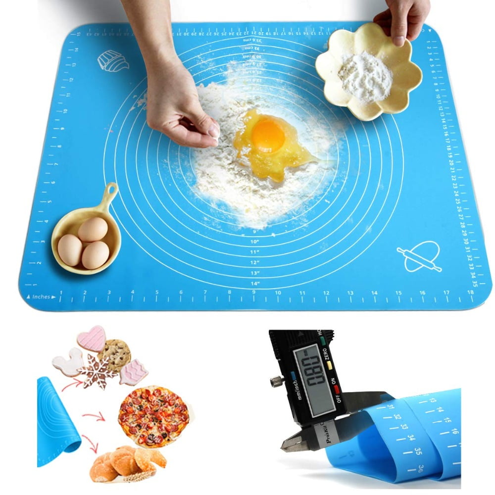 Silicone Mat 80x60 Silicone Baking Mat Pastry Rolling Kneading Pad Kitchen  Crepes Pizza Dough Non-stick Pan Pastry Mat Dough Mat