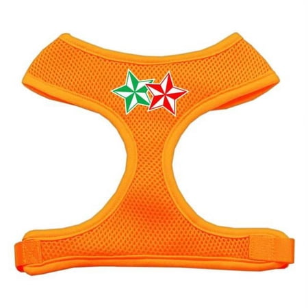 70-52 XLOR Double Holiday Star Screen Print Mesh Harness Orange Extra Large