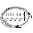 thumbnail image 1 of 70" 6AN SS Braided Transmission Cooler Hose Lines For 700R4 4L60 4L60E 4L65E, 1 of 5