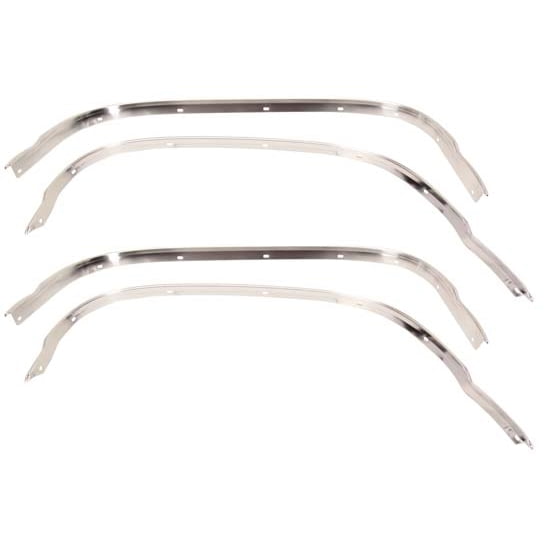 Speedway Motors Original Wheel Opening Molding Set 4-Piece OEM Style Stainless Steel Fender Trim Wheel Arch Moldings for Classic Restoration or Custom Build