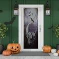 thumbnail image 1 of Northlight Spooky Graveyard with Skull and Bats Halloween Door Decoration - 70.75", 1 of 6