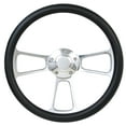 thumbnail image 1 of 70-77 FORD Pick-up -- Full Size 14" Billet Half Wrap Steering Wheel Black, 1 of 1