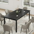 thumbnail image 1 of 70.8 Inch Long Dining Table For 6-8 People,Industrial Rectangle Wood Kitchen Table  With Heavy Duty Metal Frame,Easy Assembly, 1 of 7