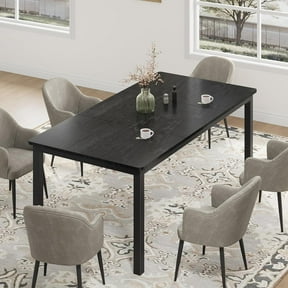 iPormis 59'' Extendable Round Dining Table for 4 to 8, Kitchen Table ...
