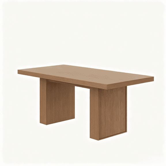 70.8 Inch Modern Oval Dining Table Seats 6-10 People, Wood Kitchen Dinner Table with Storage Space & Fluted Legs, Multi-Purpose Furniture for Dining Room Kitchen Living Room - Walnut