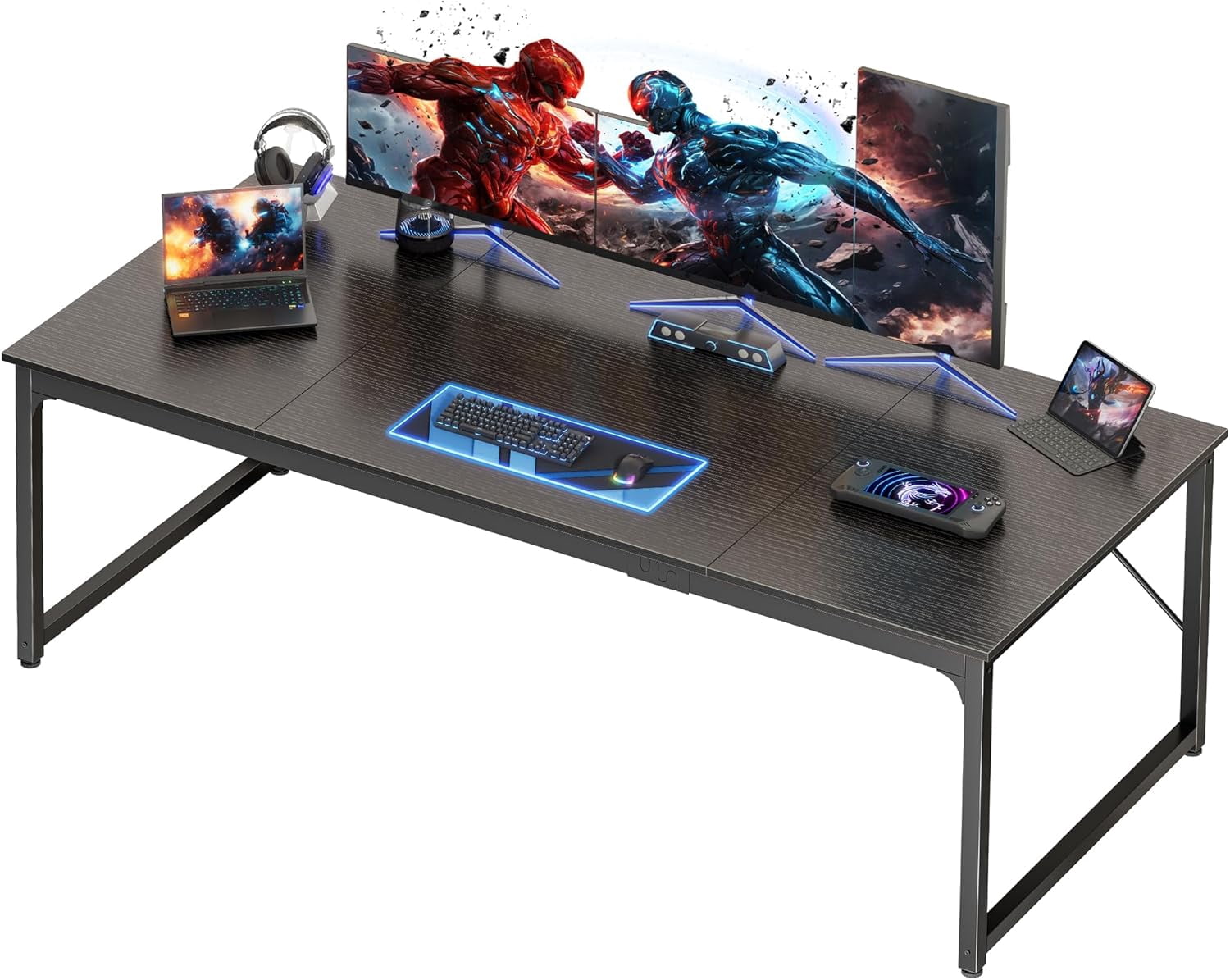 70.8 X 29.5 Inch Computer Desk with Deeper Desktop, Gaming Office ...