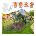 thumbnail image 1 of 70.86*33.46*37.4 in Portable Mini Greenhouse With Roll-Up Zipper Doors Waterproof UV-Resistant PVC Cover Hot House For Indoor Outdoor Garden Patio Backyard, 1 of 8
