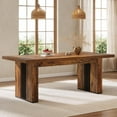 thumbnail image 1 of 70.86-Inch Industrial Dining Table for 6-8 People, Rectangular Heavy Duty Wooden Kitchen Table, 1 of 7
